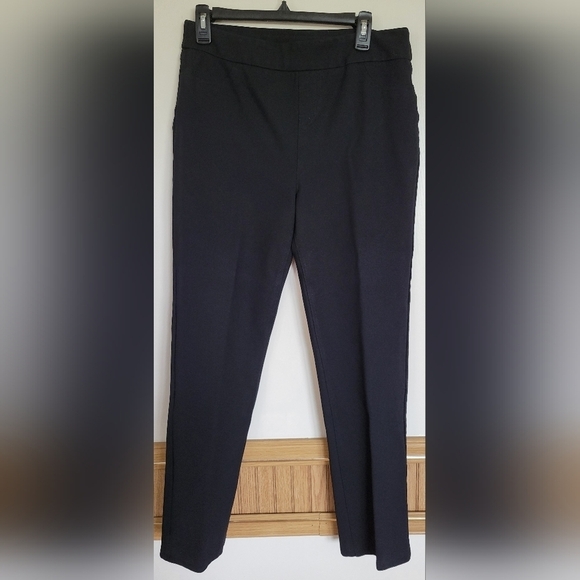 Soft Surroundings Women's Black Pleated Pull-on Pants Size Medium - Picture 1 of 4
